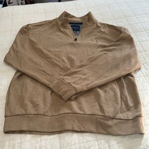 U.S Polo Assn. Tan Quarter Zip Sweater